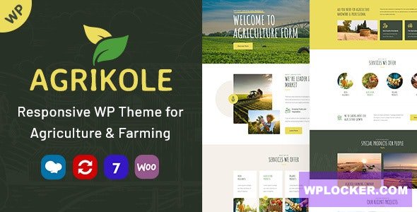 Download free Agrikole v1.1 – Responsive WordPress Theme for Agriculture & Farming