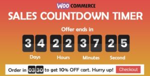 Download free Checkout Countdown v1.0.1.1 – Sales Countdown Timer for WooCommerce and WordPress