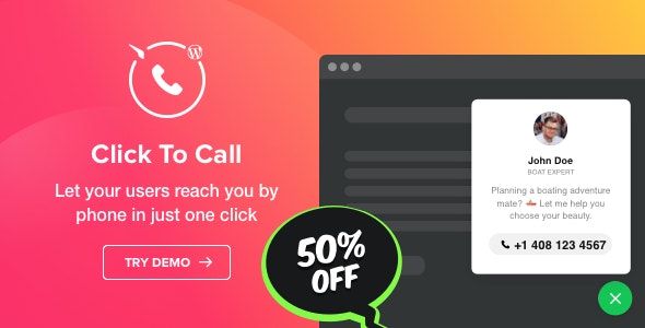 Download free Click to Call v1.2.0 – Call Button plugin for WordPress