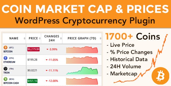 Download free Coin Market Cap & Prices v3.8 – WordPress Cryptocurrency Plugin