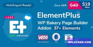 Download free Element Plus v1.9.4 – WPBakery Page Builder Addon