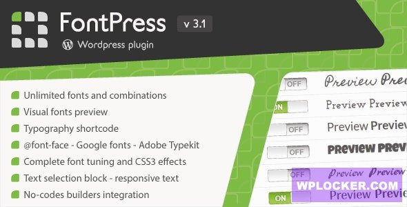 Download free FontPress v3.1 – WordPress Font Manager