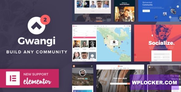 Download free Gwangi v2.3.0 – PRO Multi-Purpose Membership, Social Network & BuddyPress Community Theme