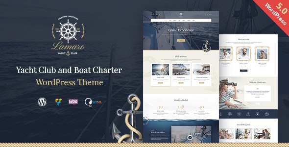 Download free Lamaro v1.2.2 – Yacht Club and Rental Boat Service WordPress Theme