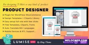 Download free Lumise Product Designer v1.9.3 – WooCommerce WordPress