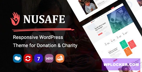 Download free Nusafe v1.0 – Responsive WordPress Theme for Donation & Charity