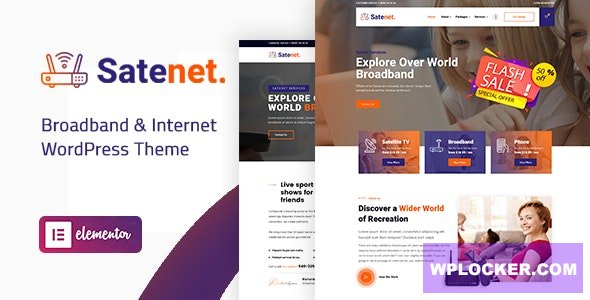 Download free Satenet v1.0.0 – Broadband & Internet WordPress Theme