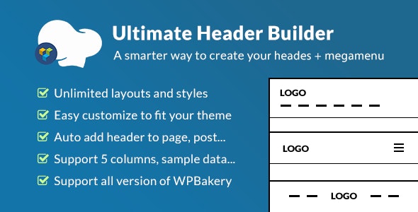 Download free Ultimate Header Builder v1.6.1 – Addon WPBakery Page Builder