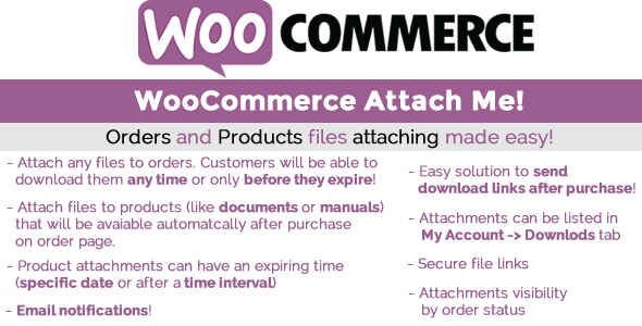 Download free WooCommerce Attach Me! v1.81
