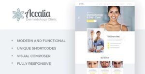 Download free Accalia v1.3.1 – Dermatology Clinic WordPress Theme