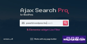 Download free Ajax Search Pro for WordPress v4.18.6