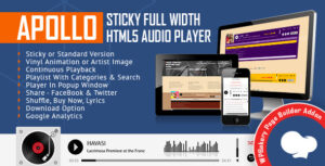 Download free Apollo v2.1.0 – Audio Player for WPBakery Page Builder