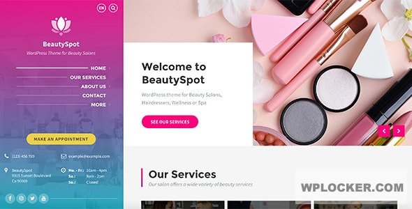 Download free BeautySpot v3.3.4 – WordPress Theme for Beauty Salons