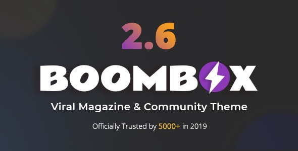 Download free BoomBox v2.6.2 – Viral Magazine WordPress Theme