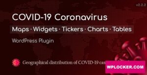 Download free COVID-19 Coronavirus v2.2.6.2 – Live Map WordPress Plugin
