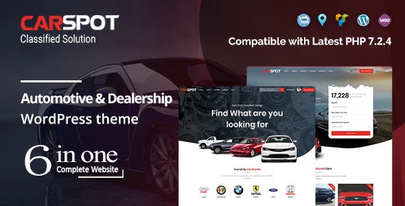 Download free CarSpot v2.2.5 – Automotive Car Dealer WordPress Classified Theme
