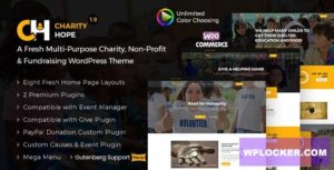 Download free Charity Hope v1.9 – Non-Profit & Fundraising WordPress Charity Theme