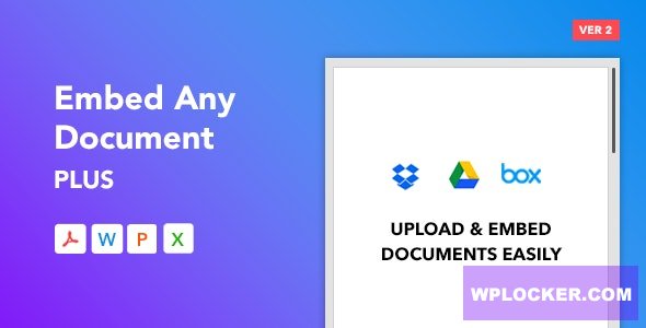 Download free Embed Any Document Plus v2.5.0 – WordPress Plugin