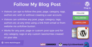 Download free Follow My Blog Post WordPress Plugin v2.0.2