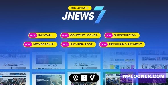 Download free JNews v7.0.1 – WordPress Newspaper Magazine Blog AMP