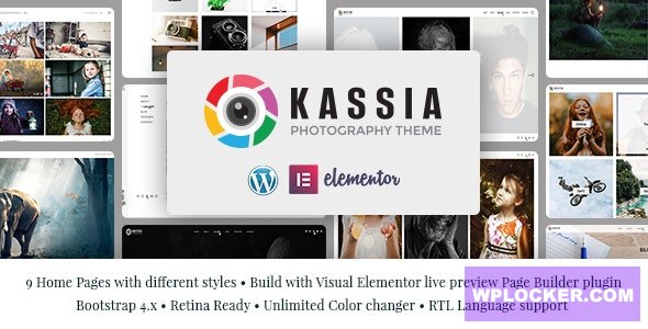 Download free Kassia v1.0 – Photography WordPress Theme