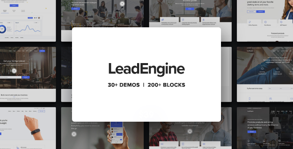 Download free LeadEngine v2.2 – Multi-Purpose Theme with Page Builder