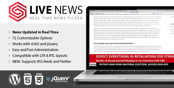 Download free Live News v2.10 – Real Time News Ticker