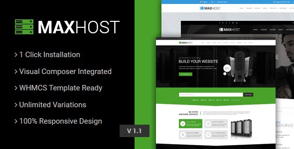 Download free MaxHost v5.1 – Web Hosting, WHMCS and Corporate Business WordPress Theme with WooCommerce