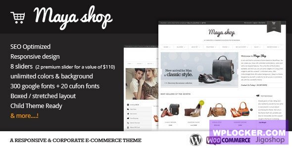 Download free MayaShop v3.7.7 – A Flexible Responsive e-Commerce Theme