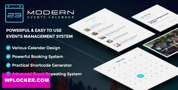Download free Modern Events Calendar v5.5.0 – Responsive Event Scheduler