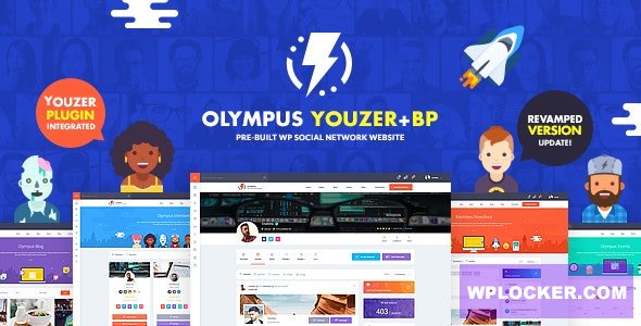 Download free Olympus v3.1 – Powerful BuddyPress Theme for Social Networking