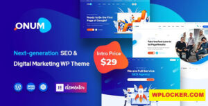 Download free Onum v1.1.6 – SEO & Marketing Elementor WordPress Theme