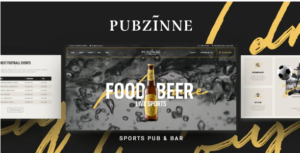 Download free Pubzinne – Sports Bar WordPress Theme v1.0