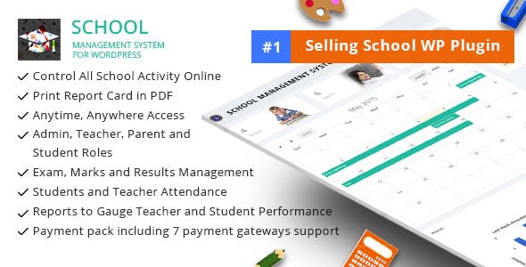 Download free School Management System for WordPress v65.0