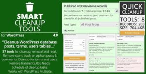 Download free Smart Cleanup Tools v4.9 – Plugin for WordPress