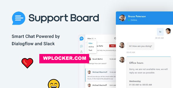 Download free Support Board v3.0.5 – Chat WordPress Plugin – Chat & Support