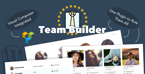 Download free Team Builder v1.5.6 – Meet The Team WordPress Plugin