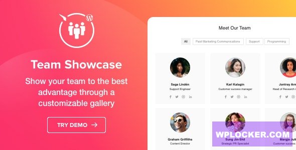 Download free Team Showcase v1.2.0 – WordPress Team Showcase plugin