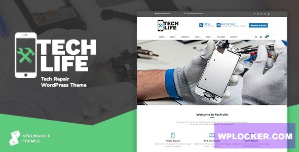 Download free TechLife v7.7 – Mobile, Tech & Electronics Repair Shop WordPress Theme