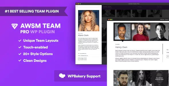 Download free The Team Pro v1.8.0 – Team Showcase WordPress Plugin