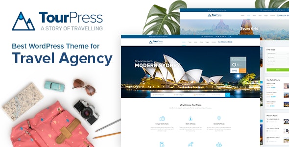 Download free TourPress v1.1.6 – Travel Booking WordPress Theme