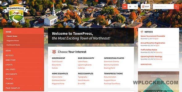 Download free TownPress v3.3.3 – Municipality WordPress Theme