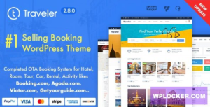 Download free Traveler v2.8.2 – Travel Booking WordPress Theme