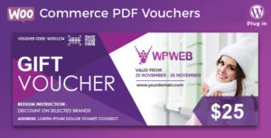 Download free WooCommerce PDF Vouchers v4.1.5 – WordPress Plugin