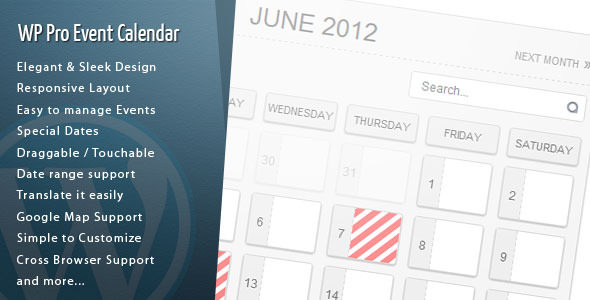 Download free WordPress Pro Event Calendar v3.1.8