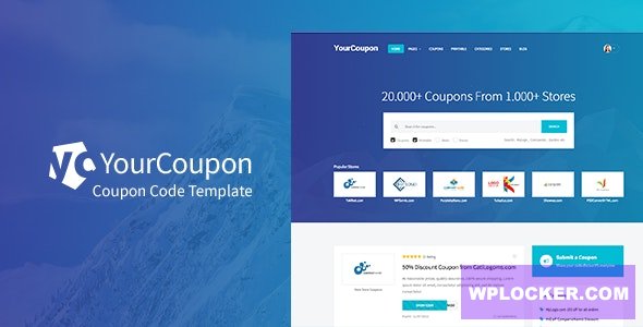 Download free Yourcoupon v1.0.2 – Coupons & Deals WordPress Theme