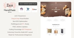 Download free Zass v3.7.6 – WooCommerce Theme for Handmade Artists and Artisans