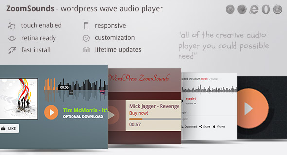 Download free ZoomSounds v5.84 – WordPress Audio Player