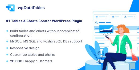Download free wpDataTables v3.0.0 – Tables and Charts Manager for WordPress