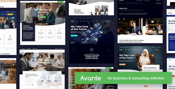 Download free Avante v1.6 | Business Consulting WordPress Theme 1.6